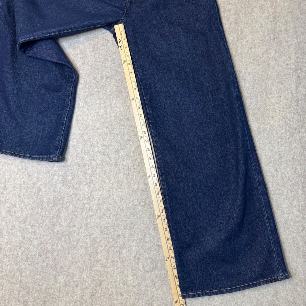 Levis Ribcage Wide Leg Jeans Womens 30 Dark Rinse High Rise Denim Retro Street - Picture 11 of 16